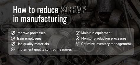 how to reduce cnc scrap material in manufacturing|scrap procedure for manufacturing.